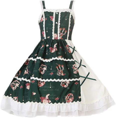 Amazon Co Jp サマー デザイン ロリータ ドレス スカート サスペンダー ドレス ワンピース ロリータ ゴスロリ コスプレ アニメ 森ガール ロリータ ドレス 女装 服 Diy 工具 ガーデン