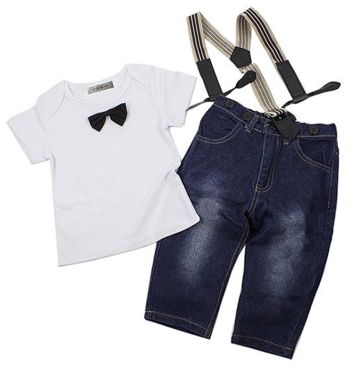 infant boy white jeans