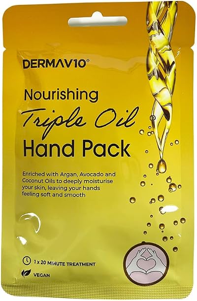 Derma V10 Hand Pack Go Triple Oil Intensive Hydration Moisturising Treatment