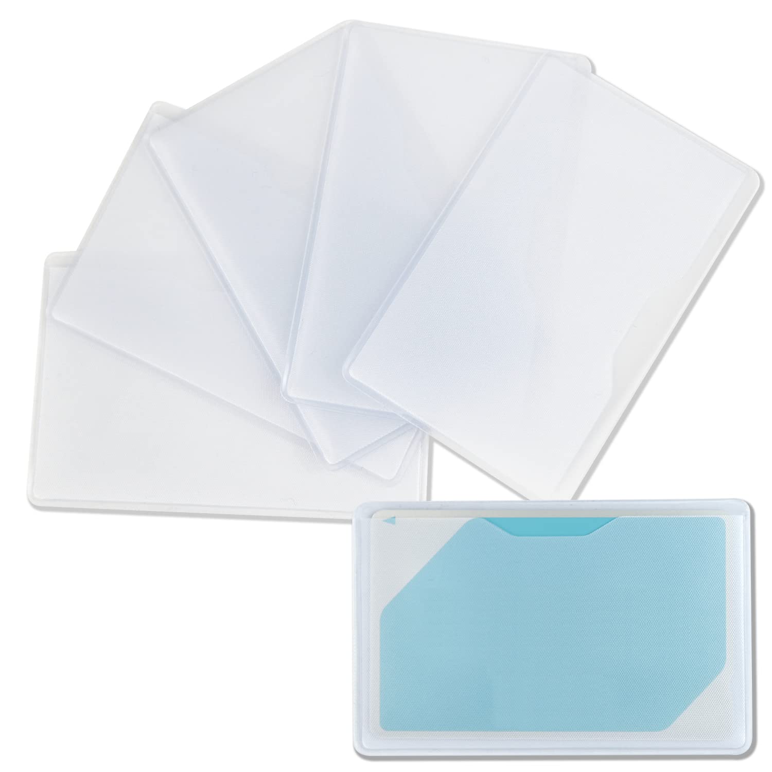 [OPP袋のワークアップ] 【日本製】キャッシュカードケース（保護ケース）PVC素材のカードカバー クレジットカード 厚口 半透明ビニール【5枚入】商品画像