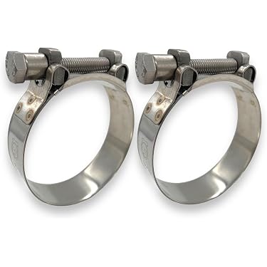 2pcs 2.5 inch Turbo Pipe Hose Coupler T-bolt Clam... - Vicedeal