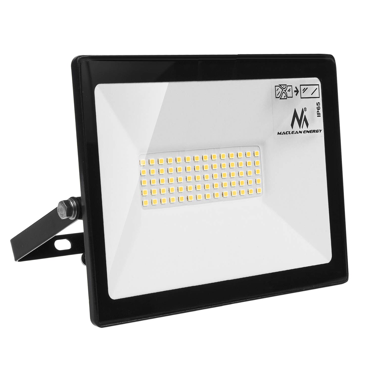 Maclean MCE550 NW LED Floodlight Spotlight LED IP65 Waterproof Headlight Outdoor Lighting Light Slim (Neutral White 4000K, 50W)