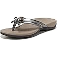 Vionic Women's Rest Bella X Flip Flop-Comfotable Slide On Toe Posts Sandals with Orthotic Insole Arch Support, Medium and Wide Widths, Sizes 5-11, Women's Sandals