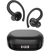 Oraolo N-Lite 216 Open Ear Earbuds, Bluetooth 6.0 Wireless Earbuds with Stereo Deep Bass, Noise Cancelling Earbuds, 48H Playtime, IPX6 Waterproof Sports Headphones for Running &amp; Workout（Black）