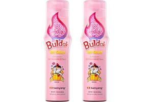 Samyang Buldak Hot Sauce - Carbonara, Korean Spicy Hot Chicken Carbonara Flavor Sauce [5.57 fl oz (200g) x 2 pack]