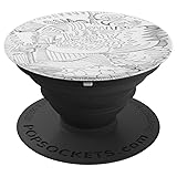 PopSocket, PopGrip - Black and White Abstract Art