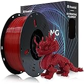 VOXELAB High Speed 1.75mm Filament, Rapid Support 500mm/s, 1kg Spool, FDM Printer Compatible, HS PLA Ruby Red