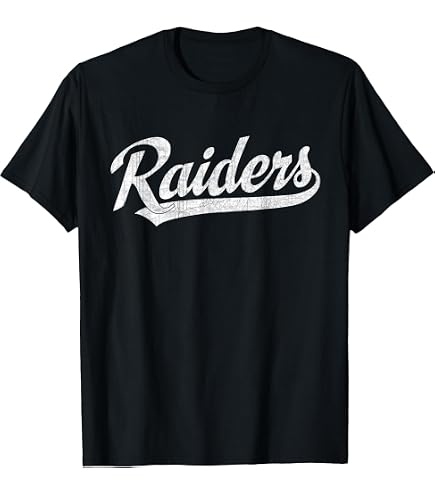 Amazon.com: Retro Vintage Raiders T-Shirt : Clothing, Shoes & Jewelry