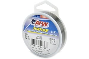 American Fishing Wire Surflon Nylon Coated 1x7 Stainless Steel Leader Wire