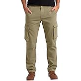 Alamo Casual Cargo Pants for Men - Stretchable, Regular Fit Cargo Work Pants for Men - 6 Pocket Outdoor Mens Work Pants