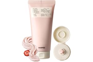 WHIPPED SEMO COMPANY WHIPPED CREAM VEGAN CLEANSER DDALVA - Strawberry + Vanilla bean | For Dull skin, Moisturizing Face Cleanser, Radiant Glow, Niacinamide, Hyaluronic Acid | Korean Skincare, 200ml (6.76 fl. oz)