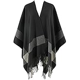 FINIZO Women's Shawl Wrap Ponchos Cape Cardigan Sweater Open Front for Gifts