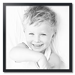 ArtToFrames 28x28 Inch Black Picture Frame, This