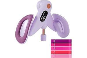 MUURUU Thigh Master, Kegel Exerciser, 5 Resistance Band for Home Workout Postpartum Rehabilitation Butt Leg Slimmer