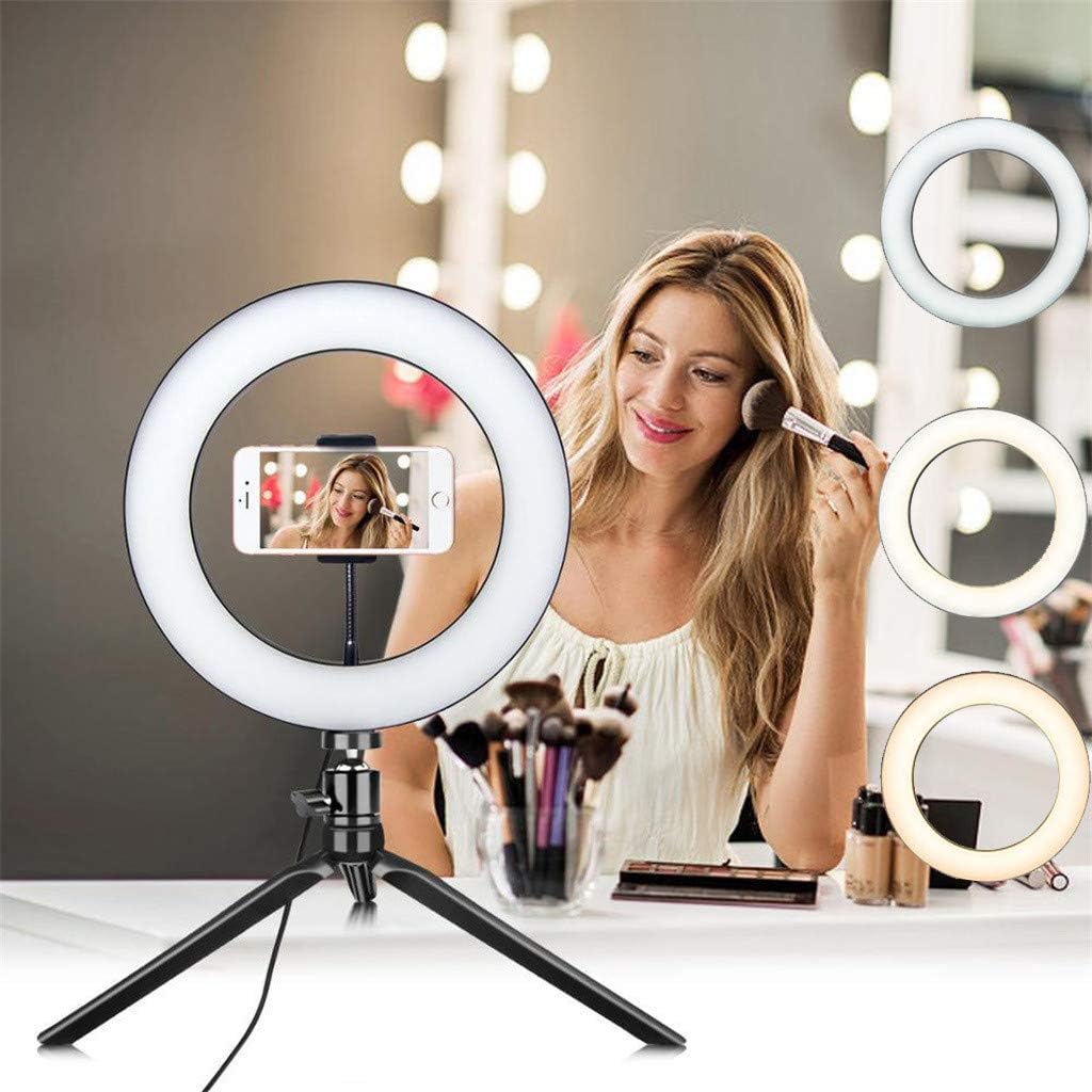 LED Ring Fill Light, Loash Angwen 10 Inches LED Ring Fill Light Studio Photo Video USB Dimmable Lamp Selfie Phone Cameras Beauty Selfie Photography Ring Light Fill Light Beauty Lamp