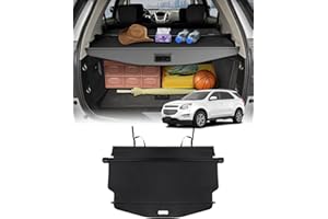 Powerty Cargo Cover for 2010-2016 2017 Chevrolet Equinox & GMC Terrain Accessories Trunk Cover Retractable Trunk Shielding Shade Cargo Luggage Cover No Gap