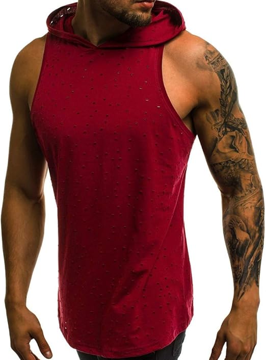 Sleeveless Tshirt Men Prenda Deportiva Capucha Chaleco Hombre Con Capucha - Sin Mangas Para Gimnasio ¡Entrena Con Estilo Y Comodidad! Chaleco Fitness Culturismo Chaleco Morado
