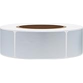 Hybsk 1x2 Inch Silver Color-Coding Labels Rectangle Inventory Organizer Identification Sticker 500 Labels Per Roll (1"x2", Silver)