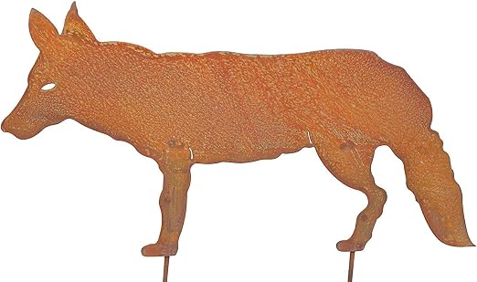 Bornhöft Gartenstecker Fuchs Aus Edelrost – 66 Cm, Rustikale Gartendeko Für Beet & Terrasse