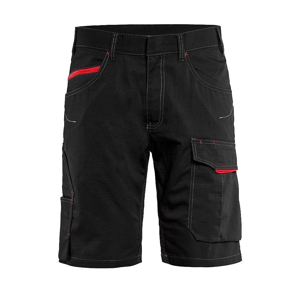 Blakläder 149913309956C54 Service Shorts, Black/Red, Size C54