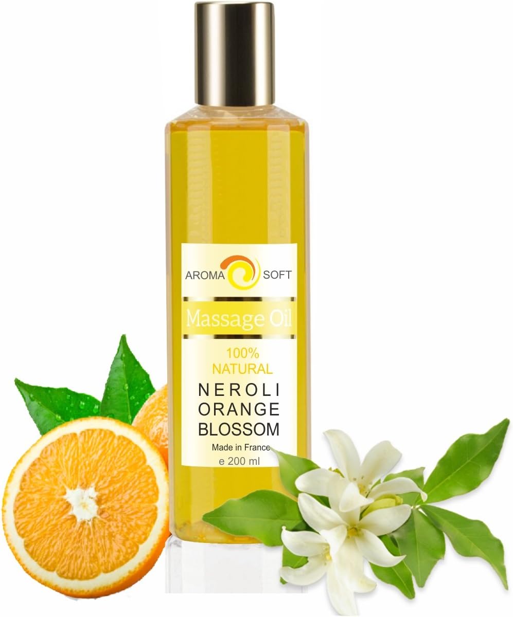 bleu & marine Bretania - 100% Natural Orange Blossom and Grapeseed Oil, Lemon Tree, 200 ml (Pack of 1)