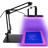 Dorhui 96 LEDs UV Exposure Unit for Screen Printing, 395nm UV Exposure Light for Photo Emulsion, Cyanotype and Resin, Adjustable Stand, Aluminum Housing, Grounded 3-Prong Plug
