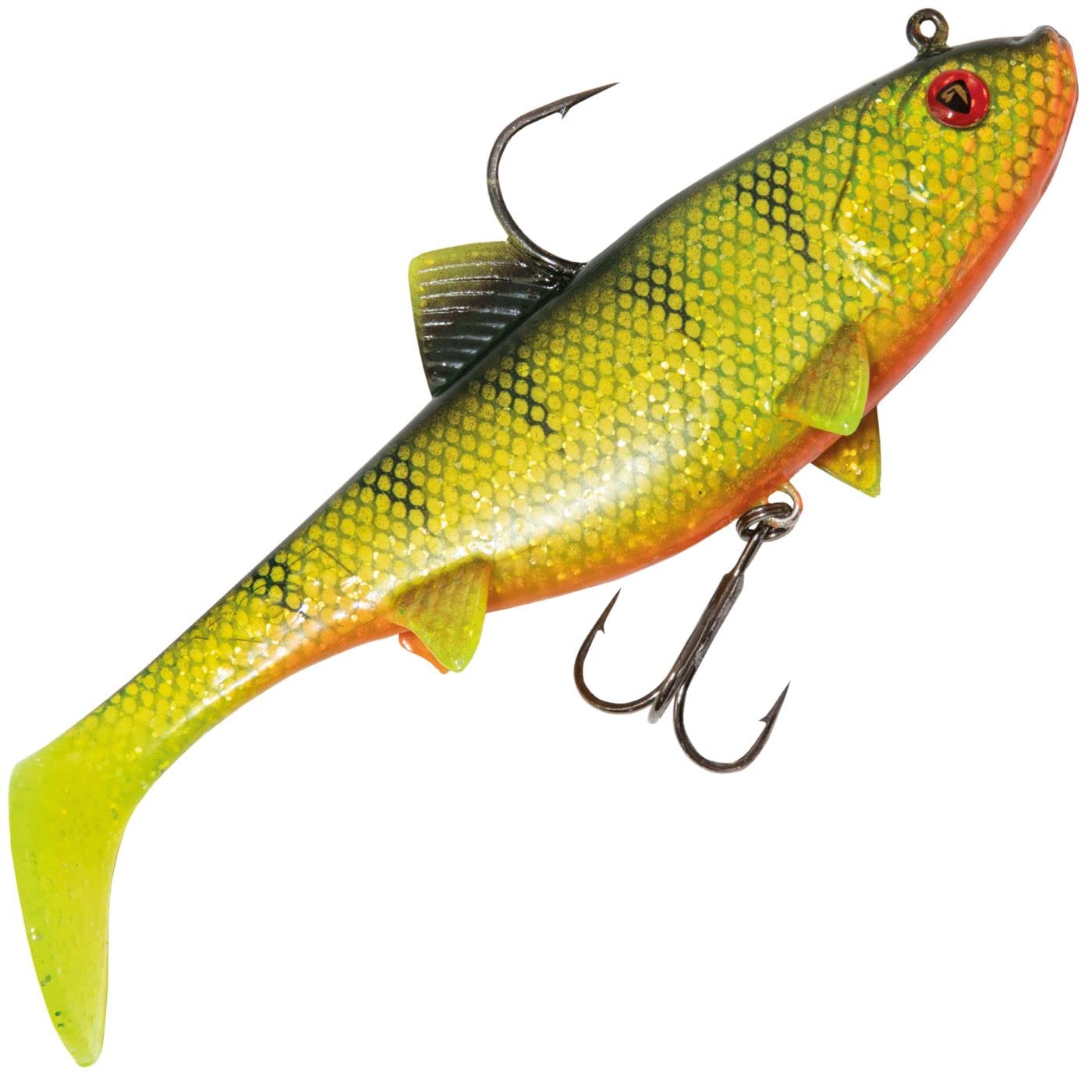 Fox Rage Replicant Wobble 7.5 cm 10 g - 2 Rubber Fishes, Colour: UV Natural Perch