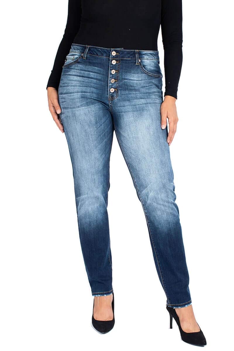 Buy Kan Can Women's Plus Size Skinny Jeans XL at Amazon.in