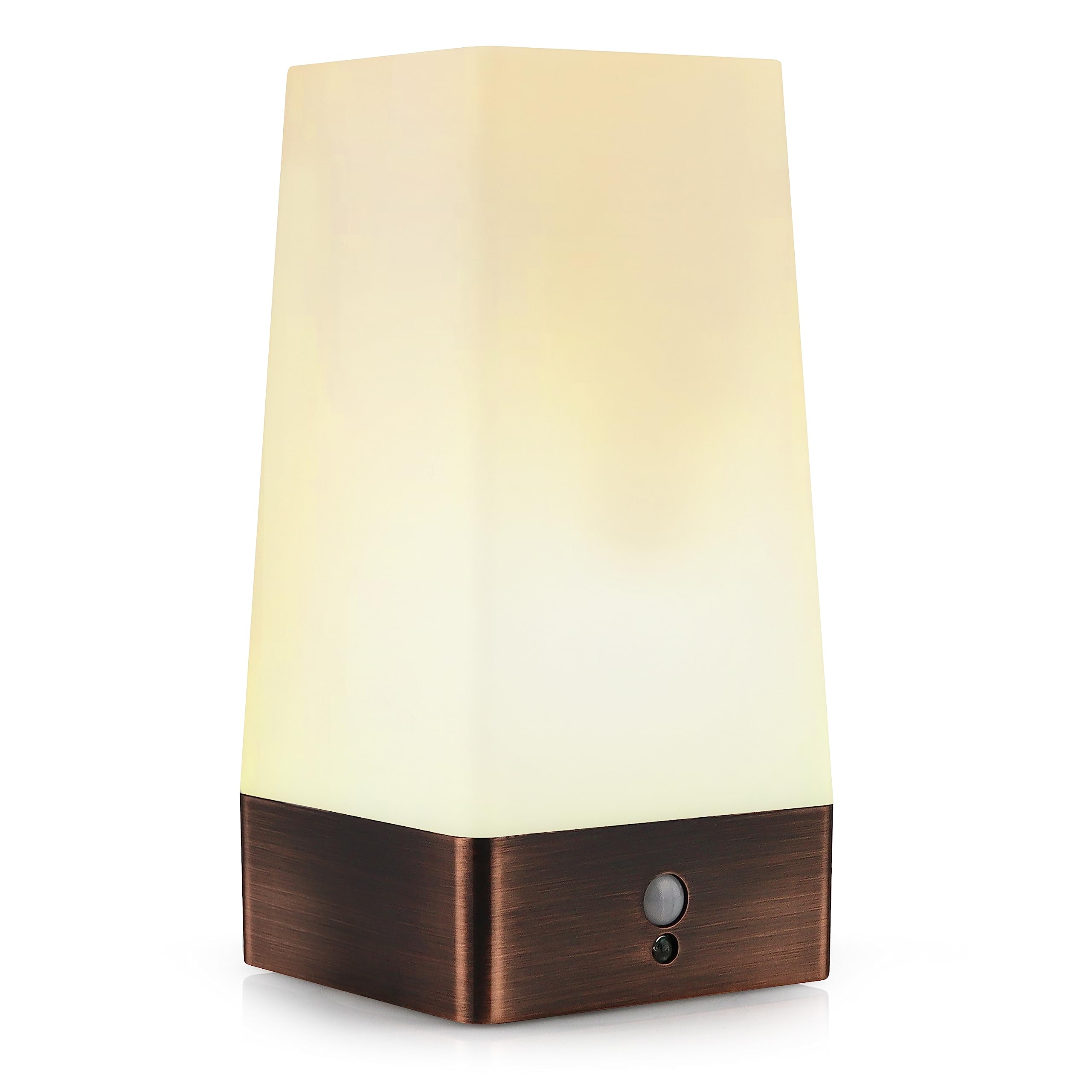 The Glowhouse Wireless PIR Motion Sensor LED Night Light Battery Powered Table Lamp (Square)