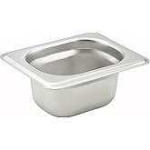 Winco 1/18 Heavy Duty Stainless Steam Table Pan 2'