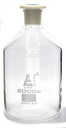 EISCO 2000mL (67.6oz) Glass Reagent Bottle with