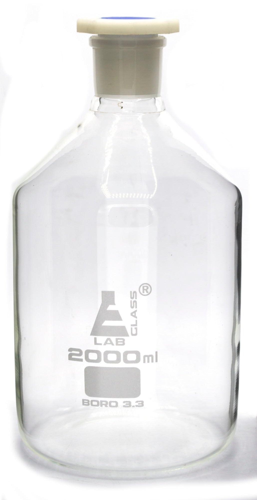 EISCO 2000mL (67.6oz) Glass Reagent Bottle with