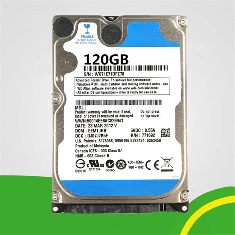 ETbotu PC Hard Drive HDD 5400rpm Cache SATA 2.5" Laptop Hard Drive 120GB