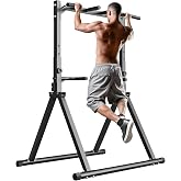 STACOO Foldable Pull Up Bar Pull Up Station,Power Tower with Triangular Structure, Multi-Functional Dip Station for Home Gym 300LB