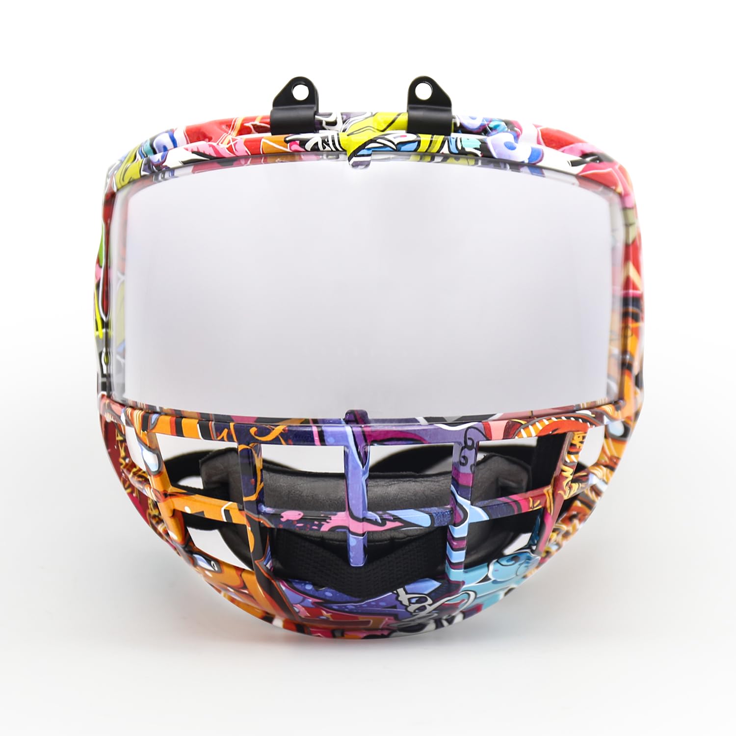 Photo 1 of GY Hockey Full Shield Visor Junior Hockey Visor Ice Hockey Helmet Full Face Protection Visor Kids (Vivid)