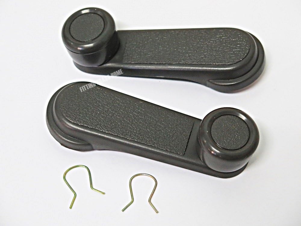 1 PAIR INTERIOR GRAY HANDLE WINDOW CLANKS FOR NISSAN NAVARA D21 89-97 D22 98-04 UTE 90