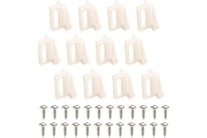 Yharnamite 12pcs N 6950 Pocket Door Guide, Plastic Sliding Door Track Replacement Kit 1.1" Doors for Frame Installation