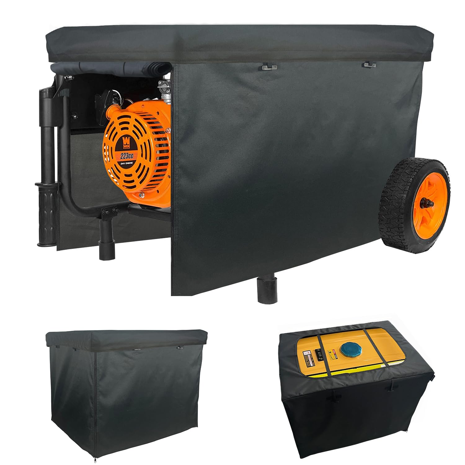Photo 1 of Jorohiker Generator Covers While Running,Outdoor Generator Tent Running Cover,Waterproof Portable Generator Enclosure, 32 "Lx24" Wx24 "H Generator Shelter Tent for Most 5000-10000w Framed Generators