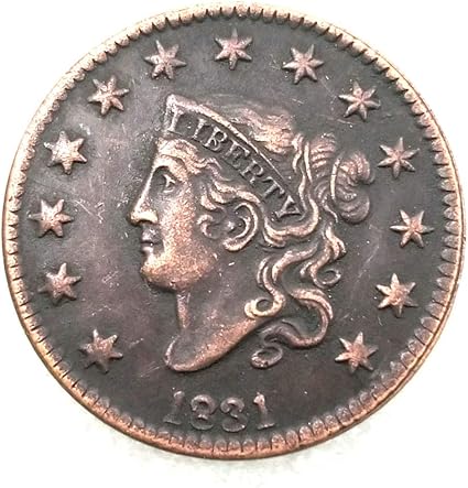 Lktingbax 1831 Piece De Monnaie Rare Sculptee A La Main Morgan Morgan Piece De Monnaie Ancienne Commemorative En Nickel Pour Une Vie Plus Facile Amazon Fr Cuisine Maison