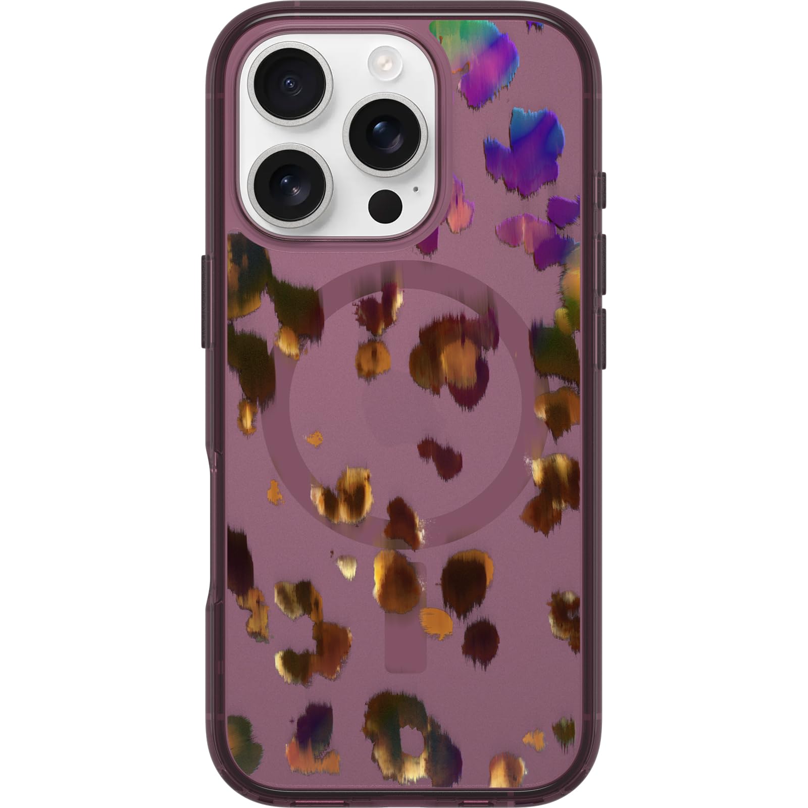 OtterBox iPhone 16 Pro Symmetry Series Clear Case - Leopard Shift Pink Image