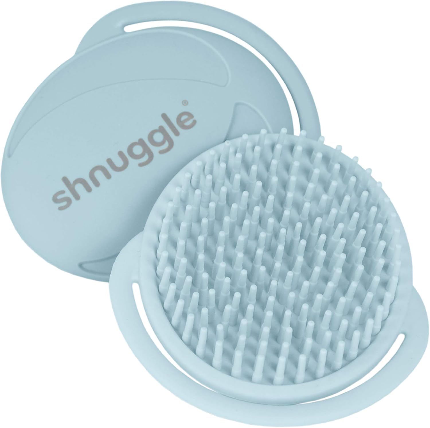 Shnuggle Super Soft Easy Hold Comfortable Baby Bath Brush - Shower Bathroom Toiletry Accessory - Blue