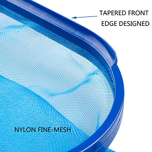 image for Evob Pool Net Leaf Skimmer Net Deep Bag Leaf Rake Pool Skimmer - Fine 