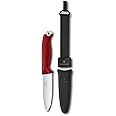 Victorinox Venture Fixed-Blade Full Tang Stainless Steel Outdoor Knife - Durable Red Handle, Swiss Army Knife That is Ideal for Camping and Survival