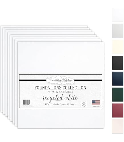 Premium White Cardstock Paper - 65 Lb/180 Gsm Heavyweight Sheets For Printing, Crafts & Invitations (100 Sheets)