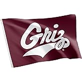 Desert Cactus University of Montana UM Flag - 3 x 5 Feet Grizzlies Banner, Indoor/Outdoor Durable Fabric, 100% Polyester Design (Style 2a)