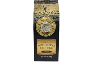 ROYAL KONA COFFEE FOR ROYALTY Royal Kona 100% Hawaiian Kona Coffee, Private Reserve Medium Roast, Ground - 7 Ounce Bag