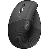 Logitech Lift Vertical Ergonomic Mouse, Left-handed, Wireless, Bluetooth or Logi Bolt USB, Quiet clicks, 4 buttons, compatibl
