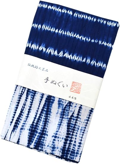 Amazon Co Jp 京都きもの町 有松絞り 手ぬぐい 手綱柳絞り 服 ファッション小物
