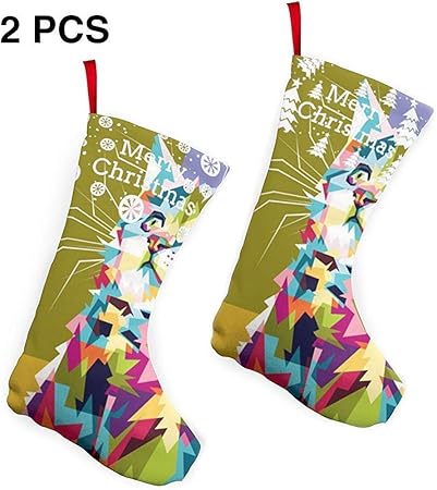 Immagini Natale Simpatiche.Pinhanzhuangshi Accessori Sospesi Simpatiche Coloratissime Calze Di Natale Per Gatti Decorazioni Natalizie Set Da 2 Pezzi Regalo Di Natale Amazon It Casa E Cucina