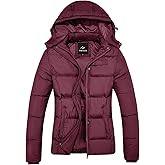FARVALUE Women's Winter Coat Thicken Puffer Jacket Warm Bubble Coat with Removable Hood
